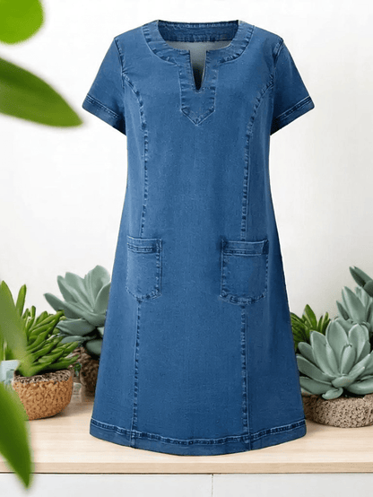 Narelle | Soft Denim Dress - Ciara & Fiona