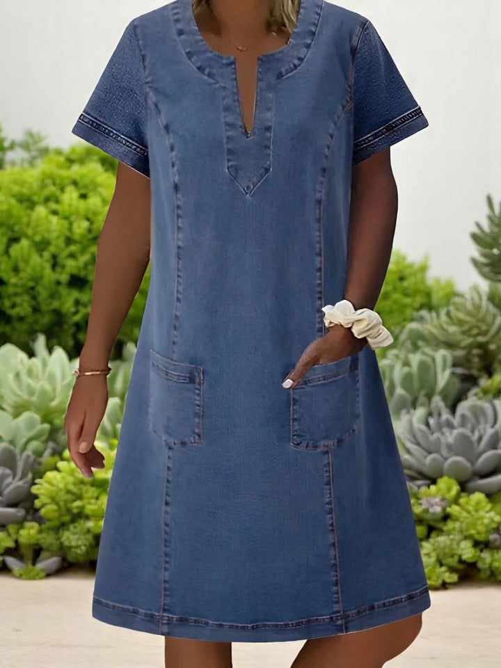 Narelle | Soft Denim Dress - Ciara & Fiona