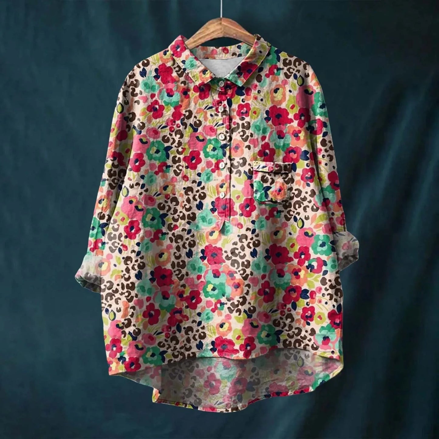 Natasha | Elegant Floral Shirt - Ciara & Fiona