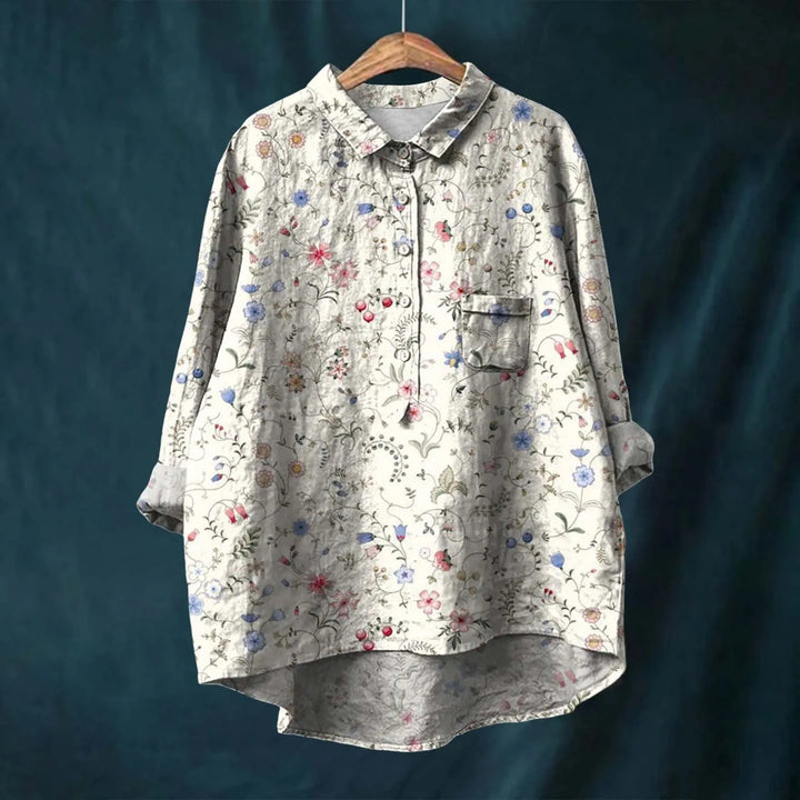 Natasha | Elegant Floral Shirt - Ciara & Fiona
