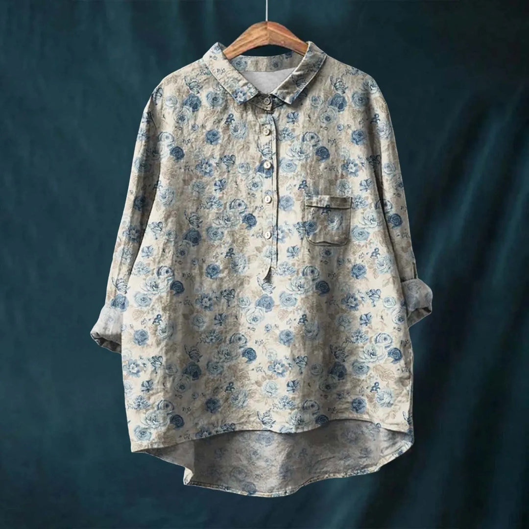 Natasha | Elegant Floral Shirt - Ciara & Fiona