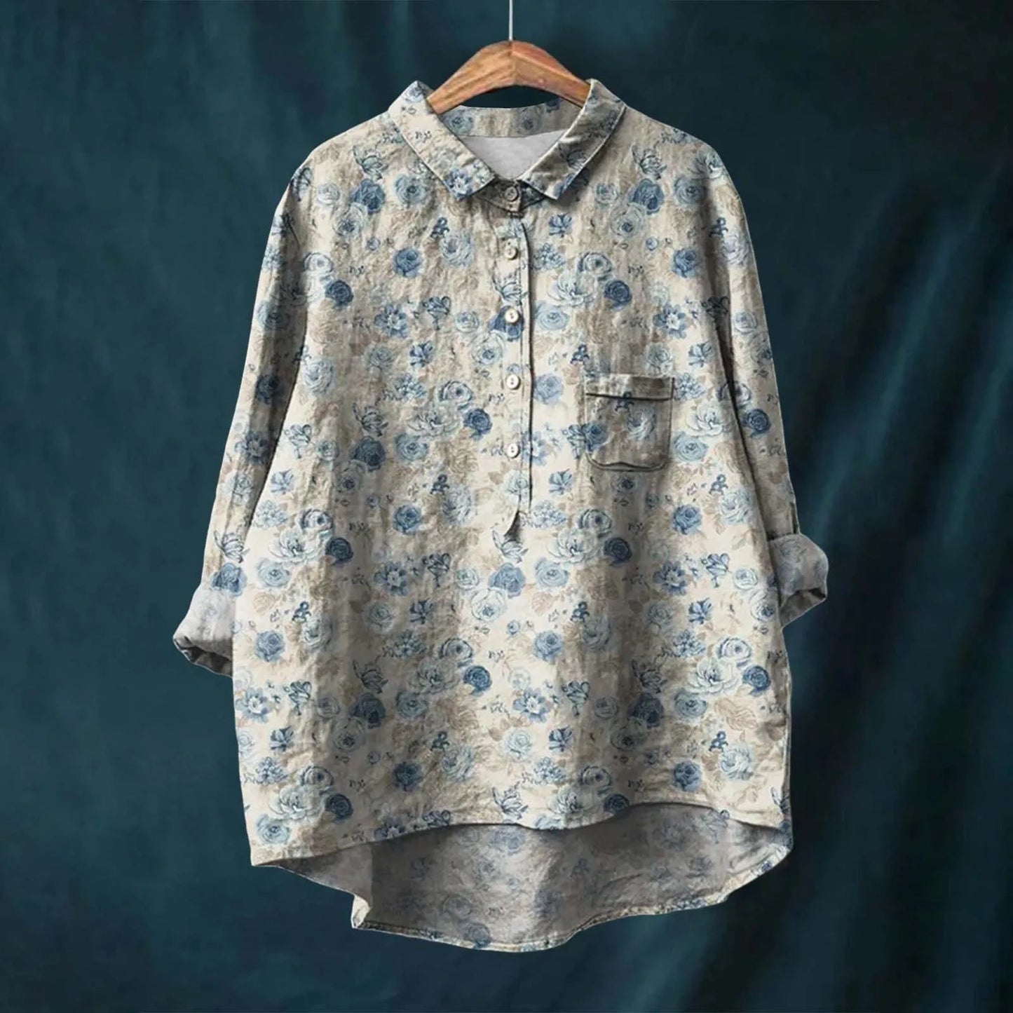 Natasha | Elegant Floral Shirt - Ciara & Fiona