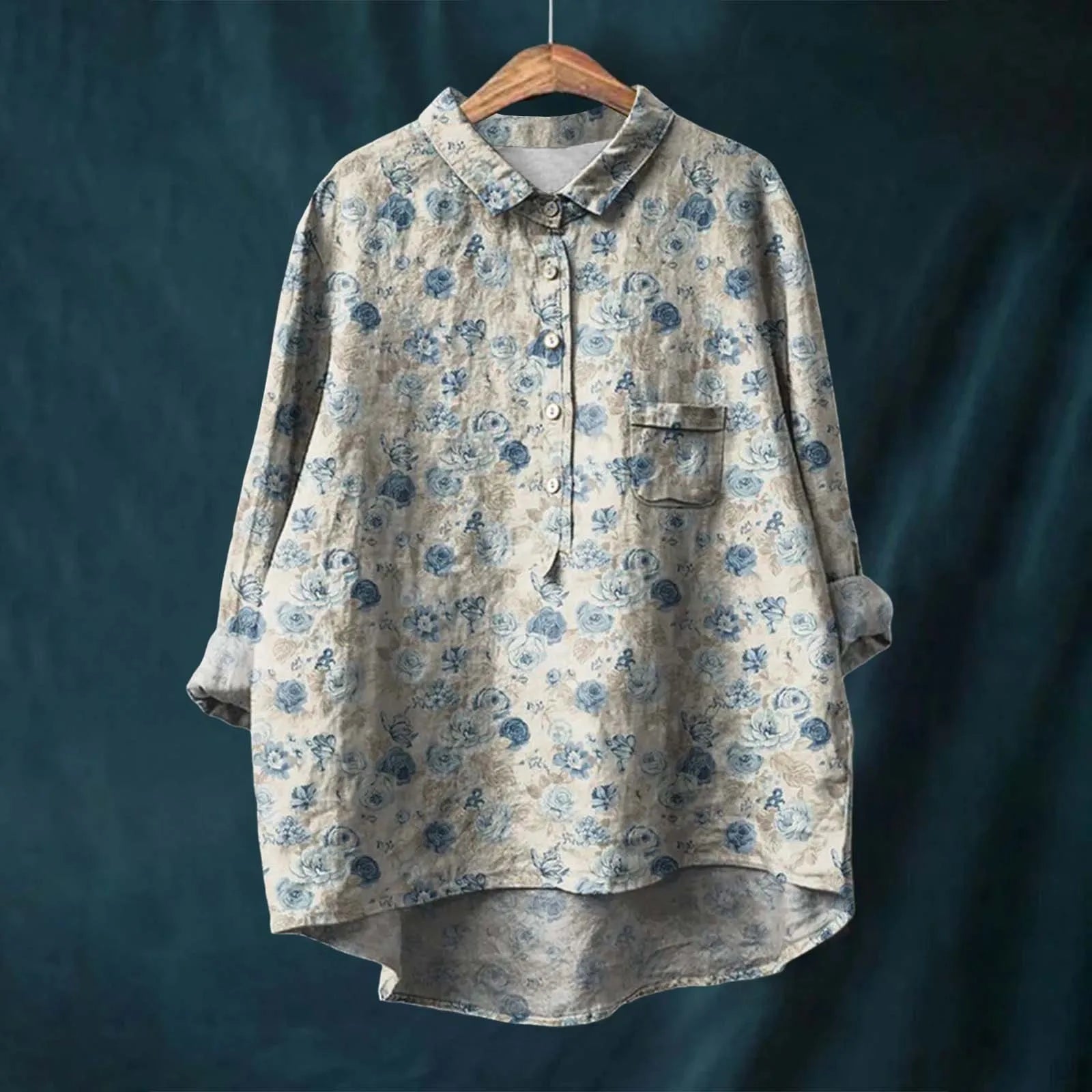 Natasha | Elegant Floral Shirt - Ciara & Fiona