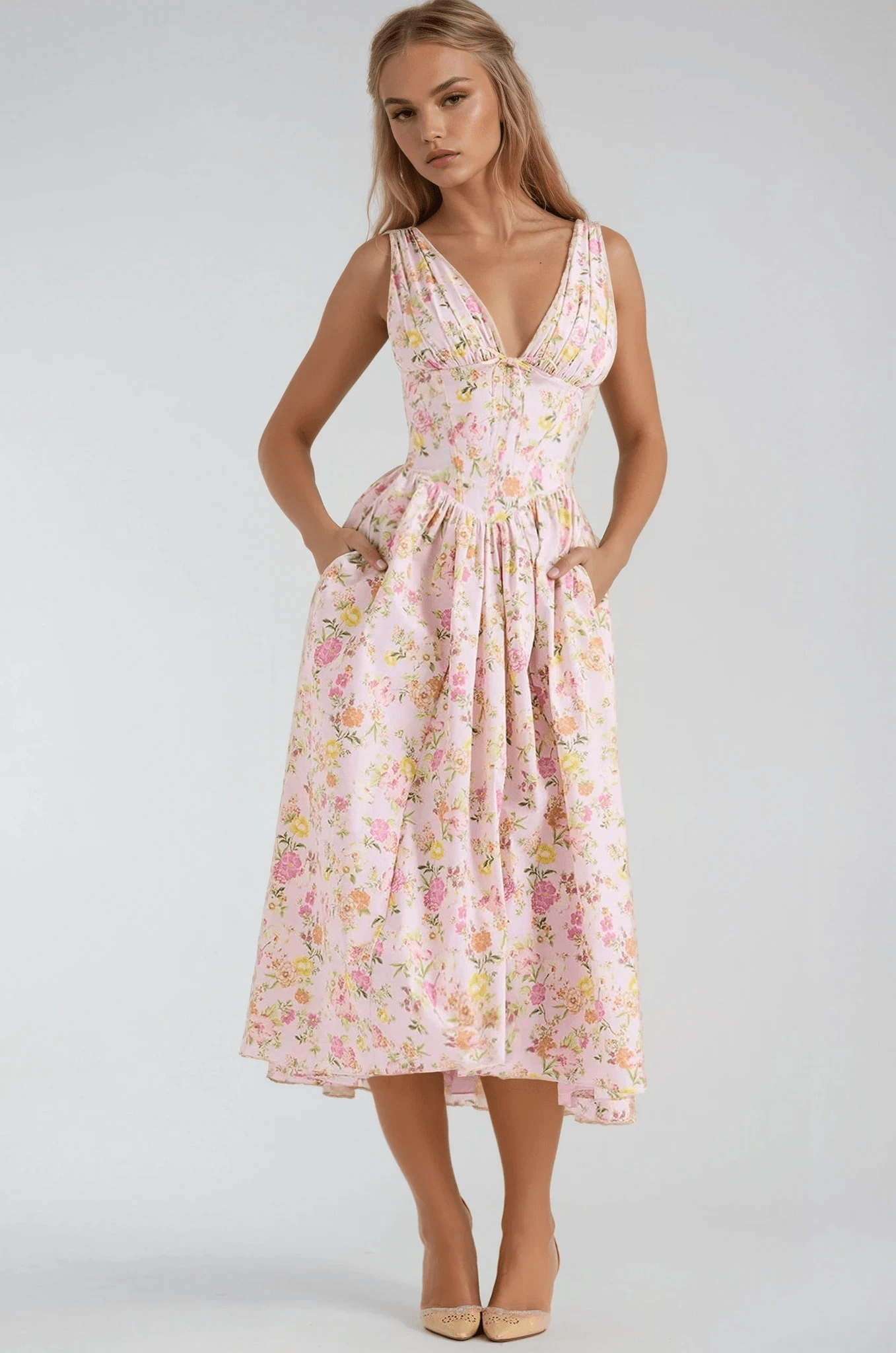 Nathalia | Elegant Summer Dress - Ciara & Fiona