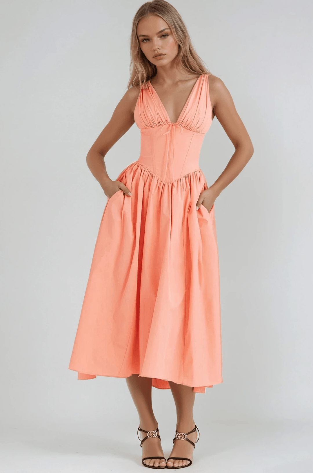 Nathalia | Elegant Summer Dress - Ciara & Fiona
