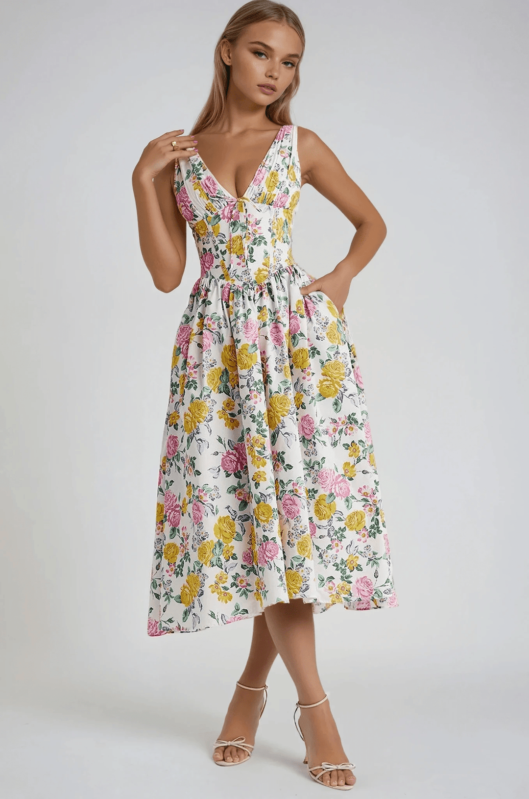 Nathalia | Elegant Summer Dress - Ciara & Fiona