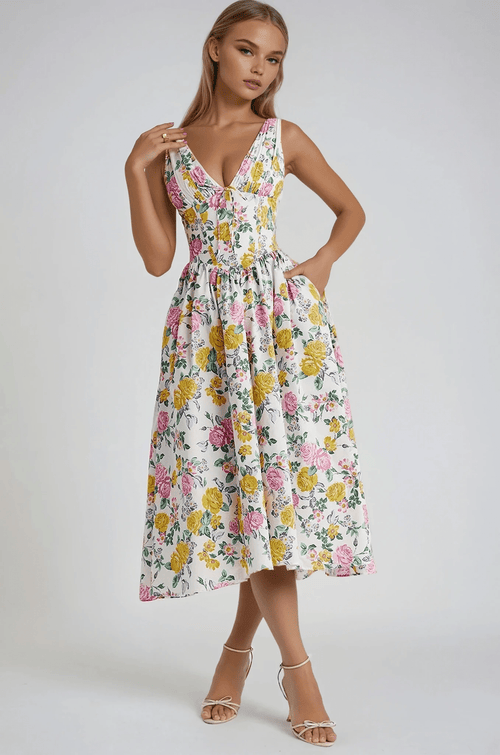 Nathalia | Elegant Summer Dress - Ciara & Fiona