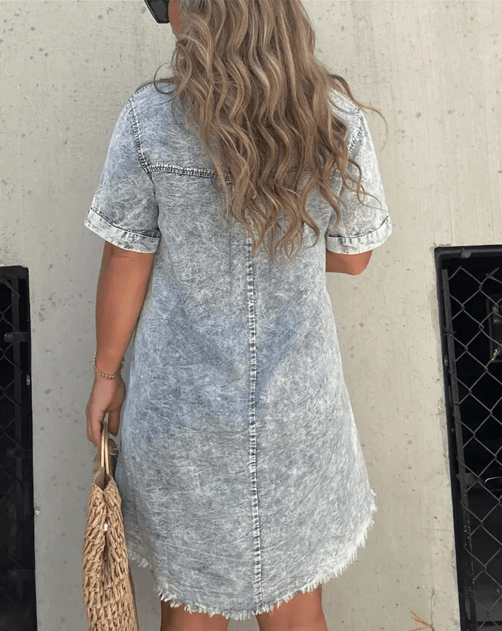 Nayeli | Denim Shirt Dress - Ciara & Fiona