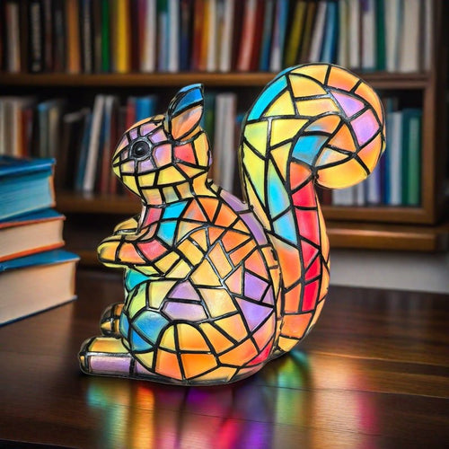 Nino | Magisk Squirrel Lamp in Coloured Glass - Ciara & Fiona