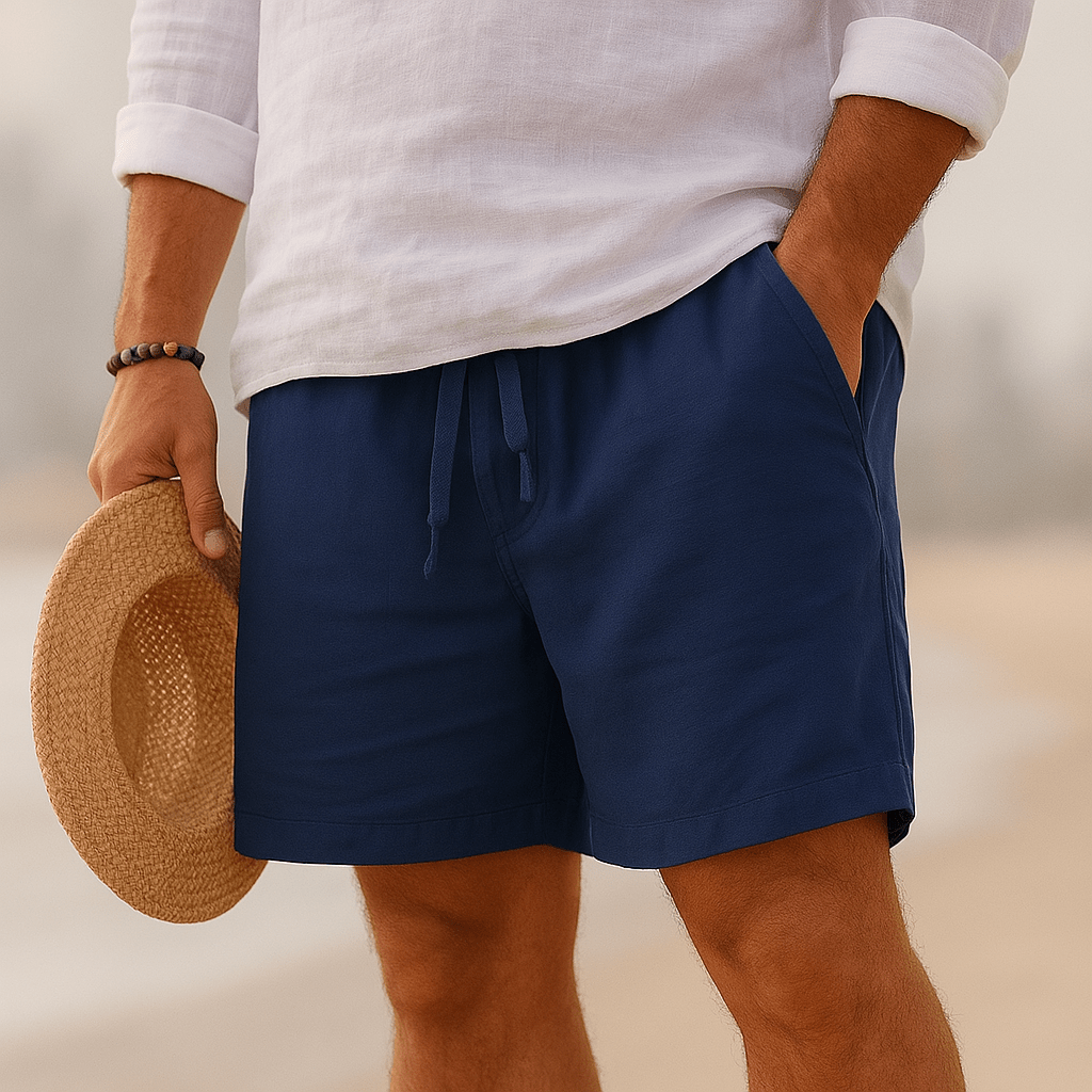 NOLAN | Tailored Linen - Feel Shorts for Warm Days - Ciara & Fiona