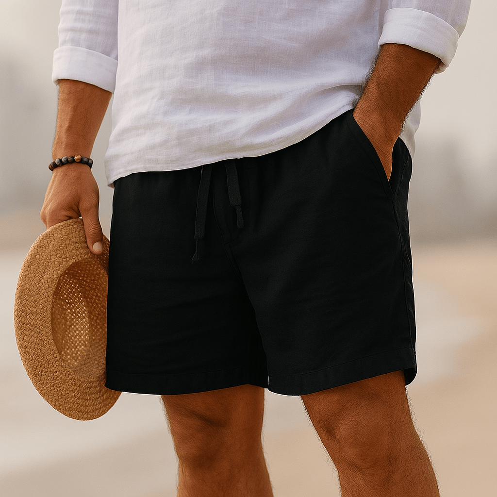 NOLAN | Tailored Linen - Feel Shorts for Warm Days - Ciara & Fiona