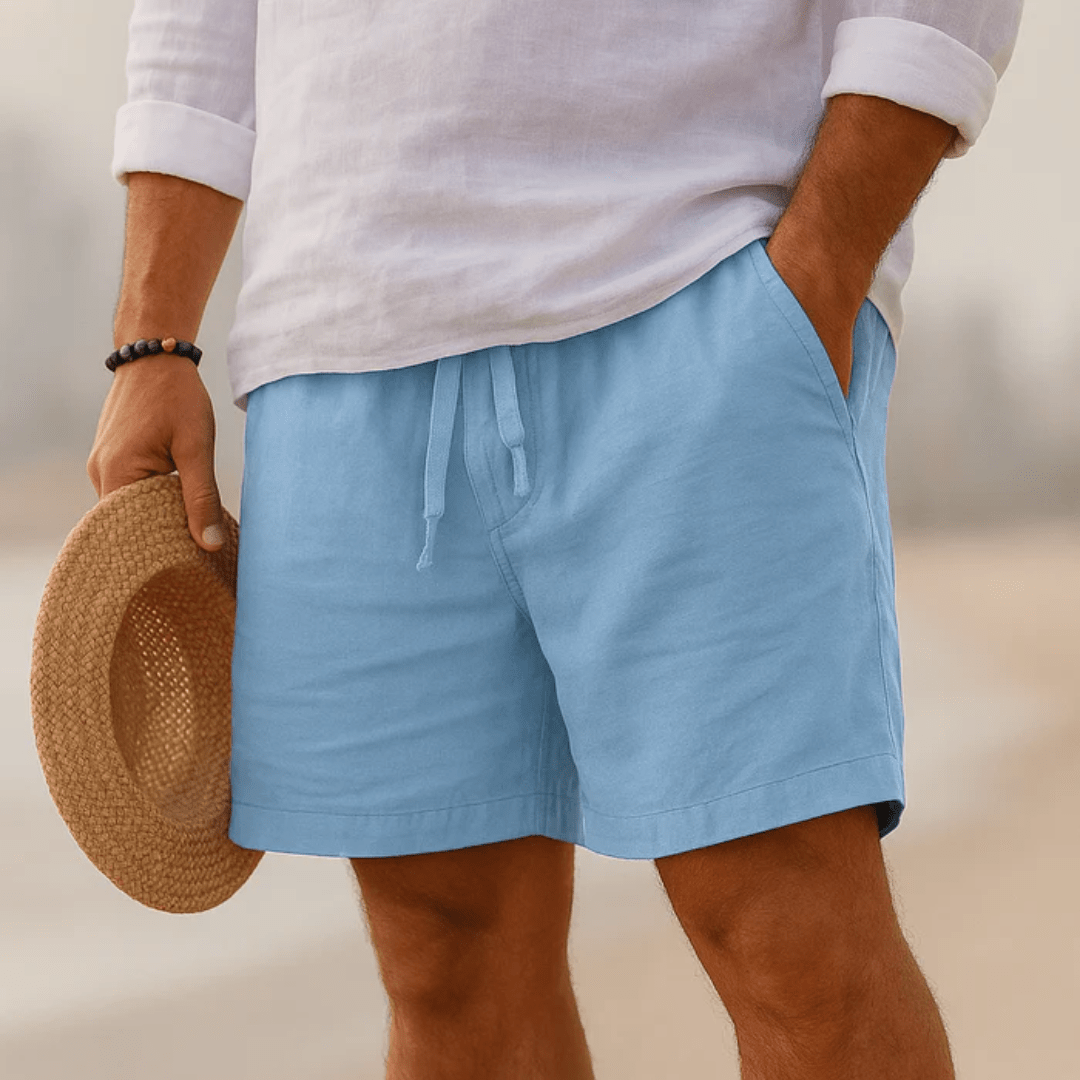 NOLAN | Tailored Linen - Feel Shorts for Warm Days - Ciara & Fiona