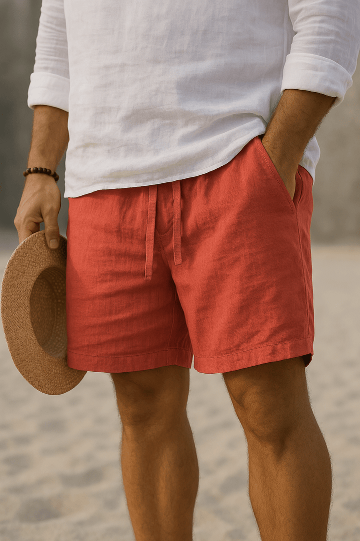 NOLAN | Tailored Linen - Feel Shorts for Warm Days - Ciara & Fiona