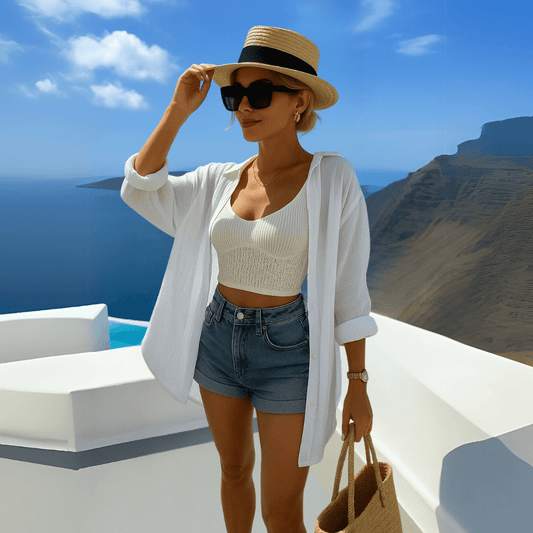Odette | Ibiza Style Casual Blouse - Ciara & Fiona