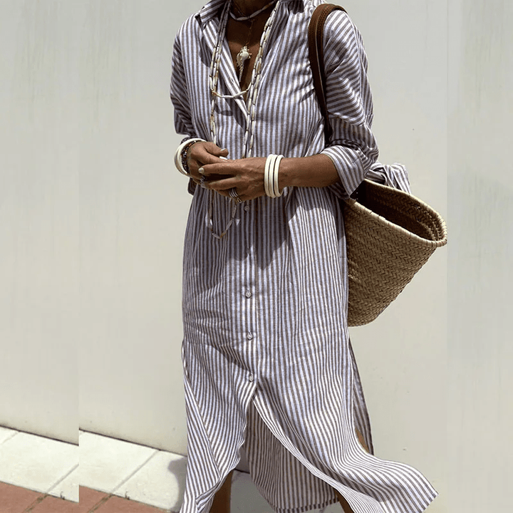 Olene | Striped Dress Shirt - Ciara & Fiona