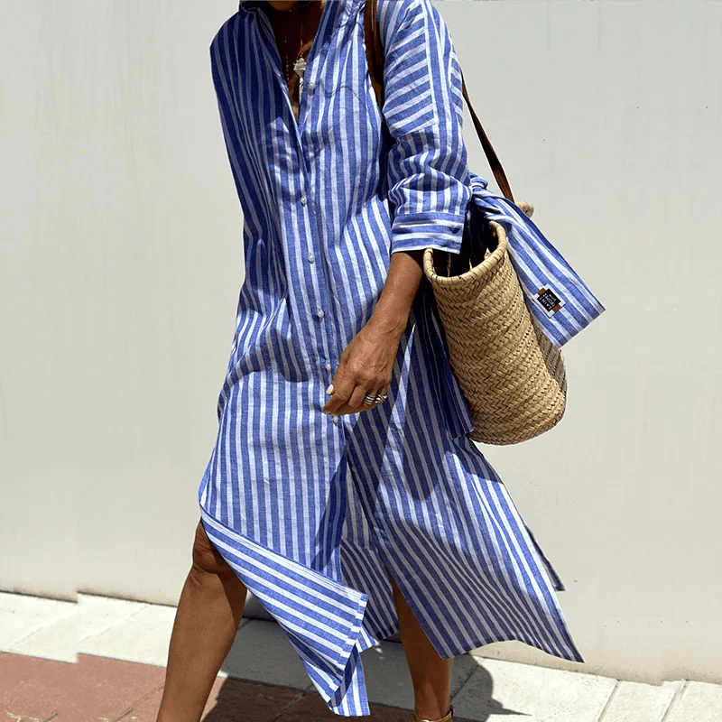 Olene | Striped Dress Shirt - Ciara & Fiona