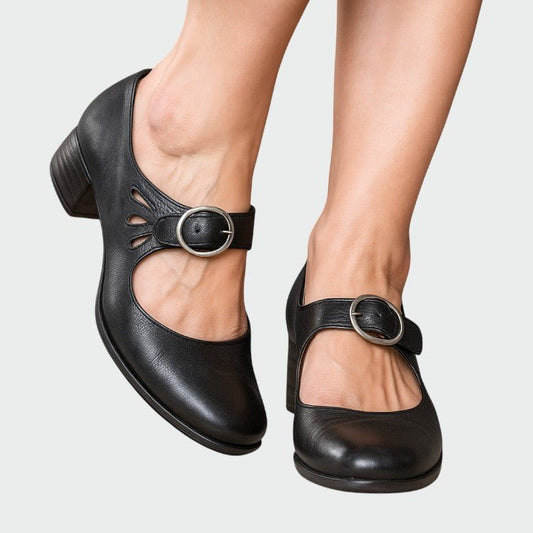 Olivia - Classic Buckle Mary Jane Shoes - Ciara & Fiona