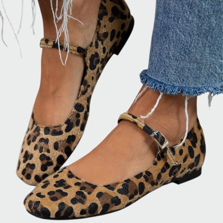 Olivia - Leopard Print Mary Jane Shoes - Ciara & Fiona