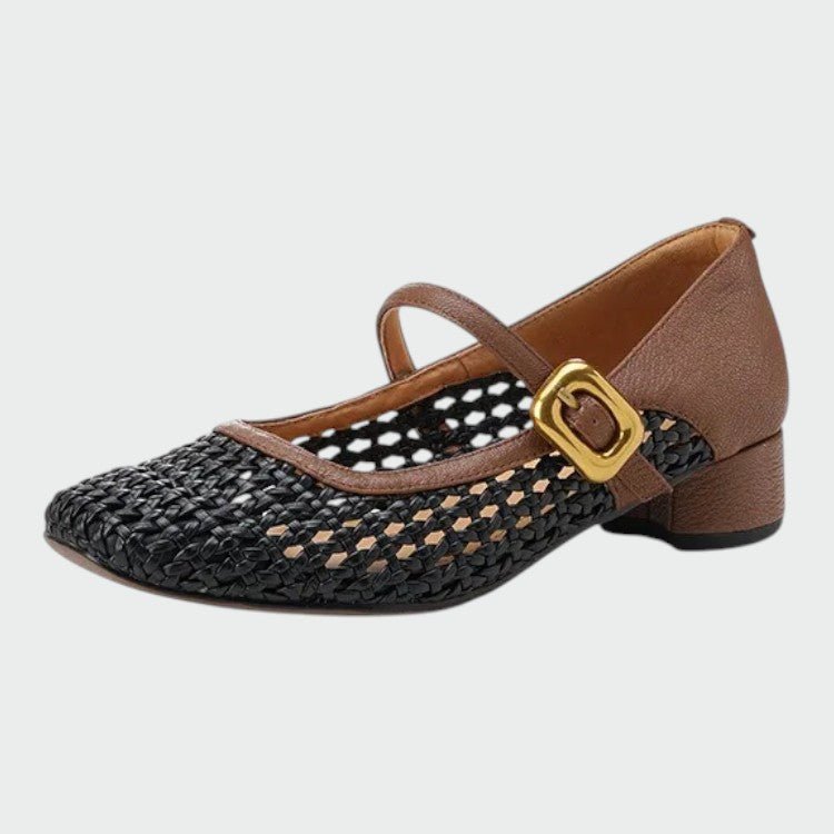 Olivia - Woven Buckle Mary Jane Shoes - Ciara & Fiona