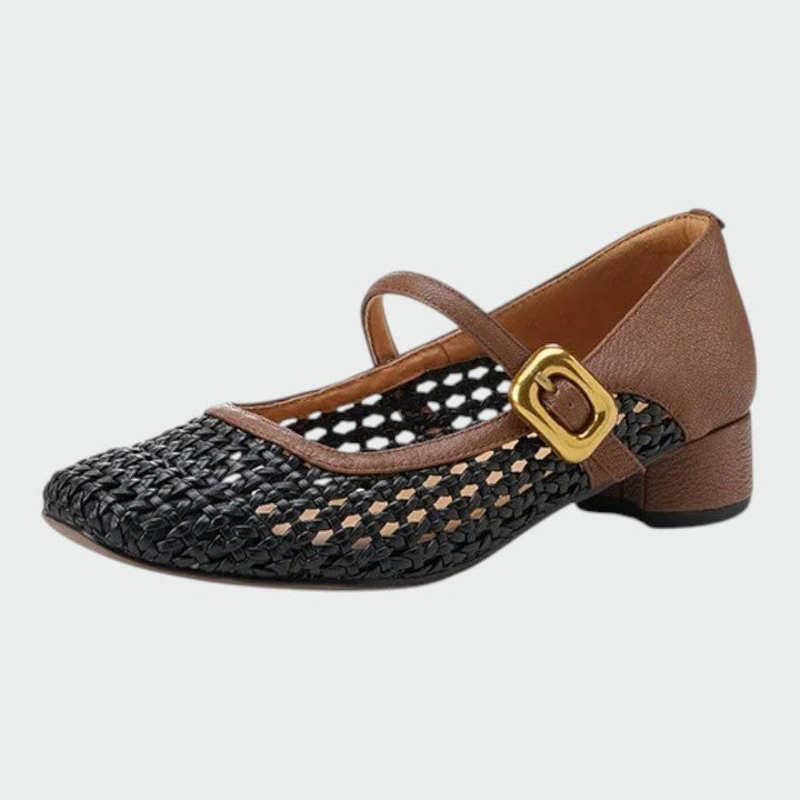 Olivia - Woven Buckle Mary Jane Shoes - Ciara & Fiona