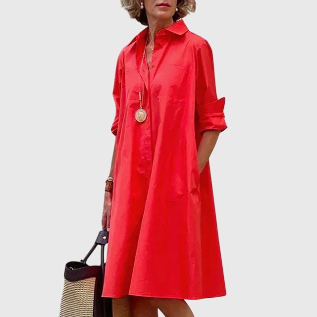 Paige™ - Elegant Dress With Pockets - Luna Hampton