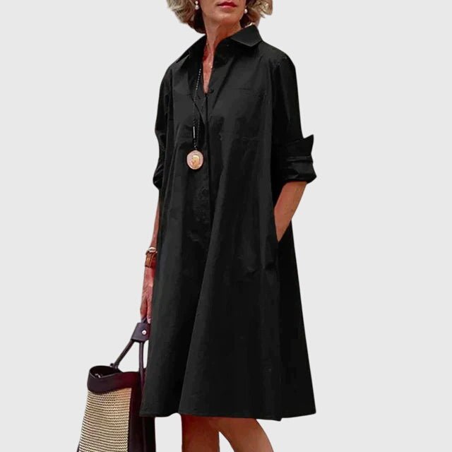 Paige™ - Elegant Dress With Pockets - Luna Hampton