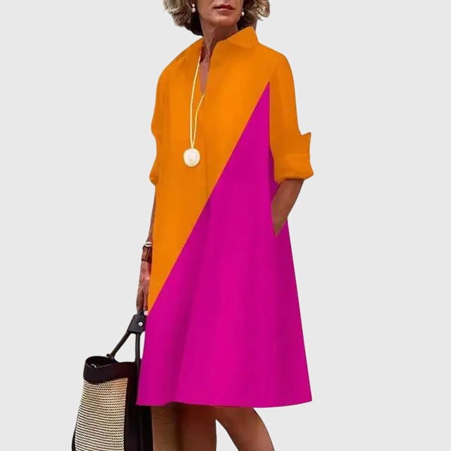 Paige™ - Elegant Dress With Pockets - Luna Hampton