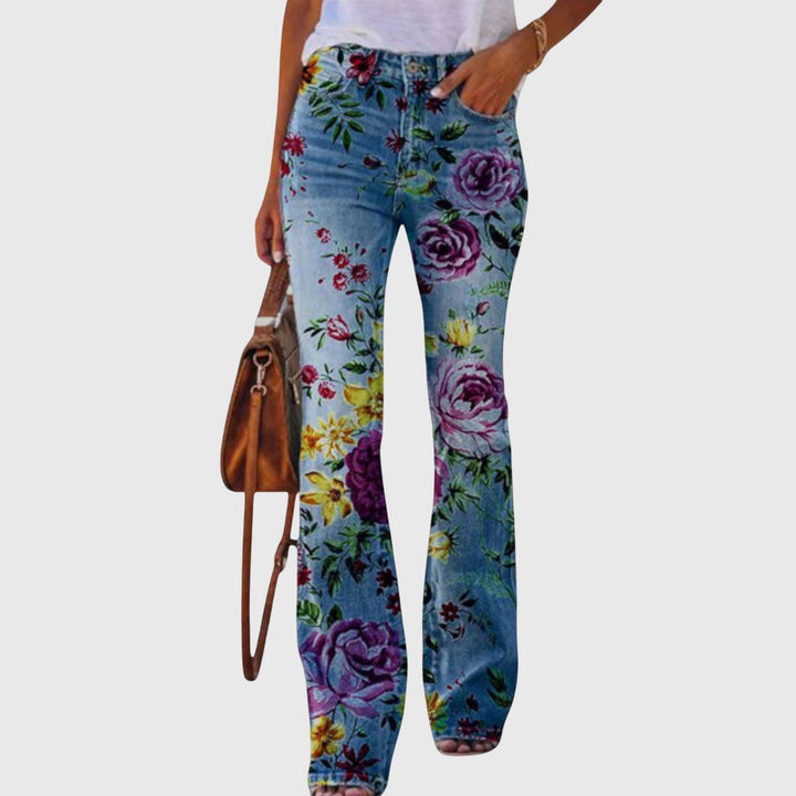 Pants with Flowers - Luna Hampton