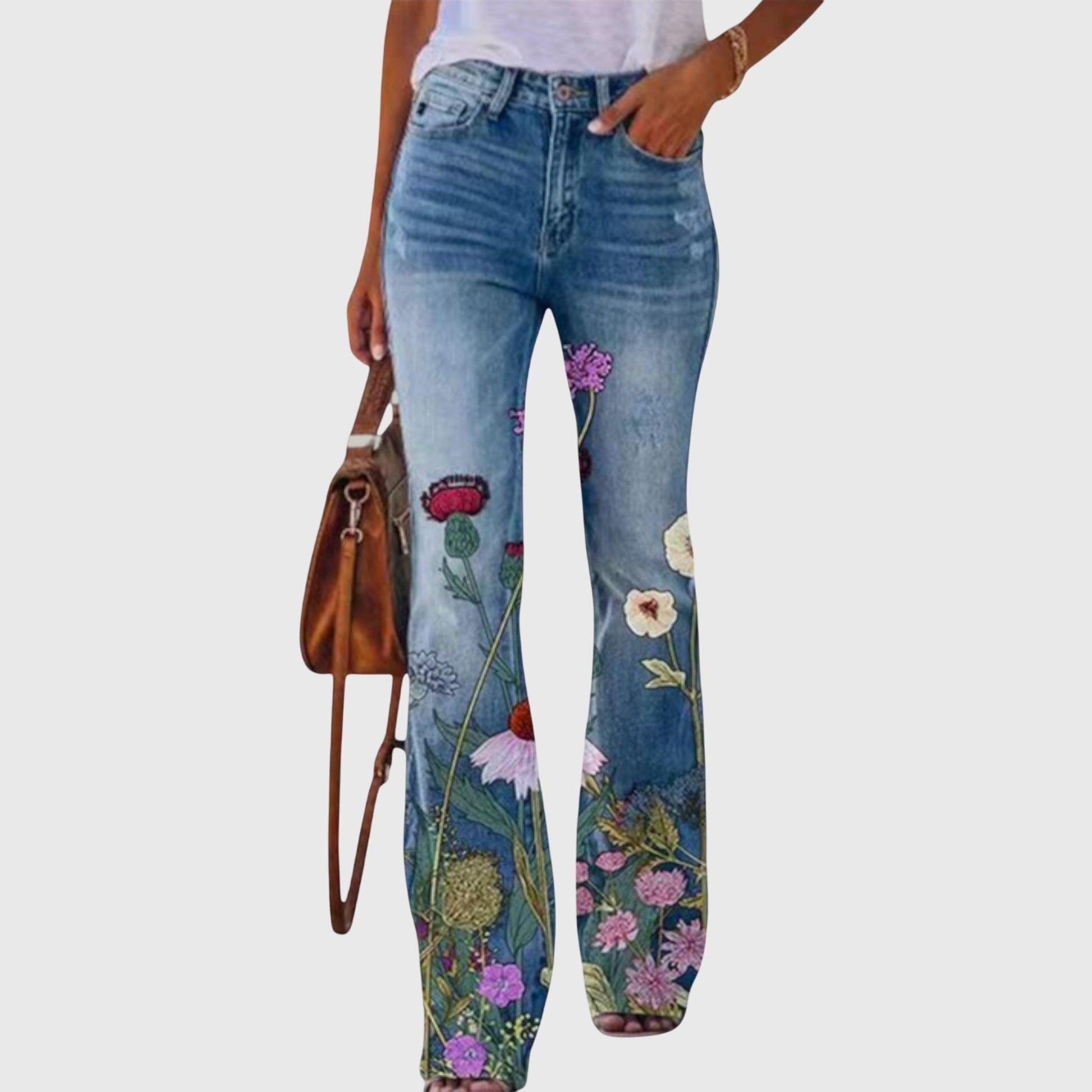Pants with Flowers - Luna Hampton