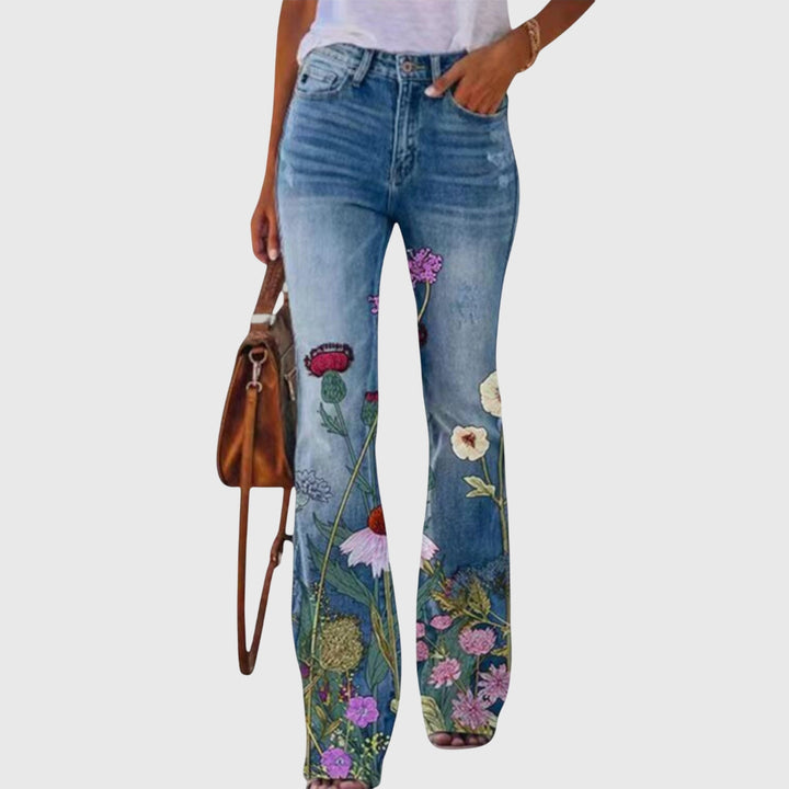 Pants with Flowers - Luna Hampton