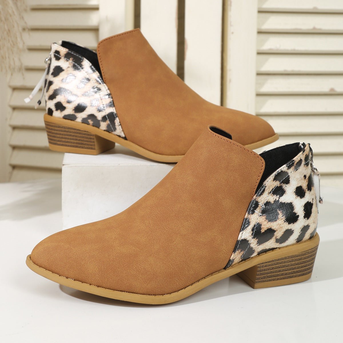 Paola | Animal Print Boots - Ciara & Fiona