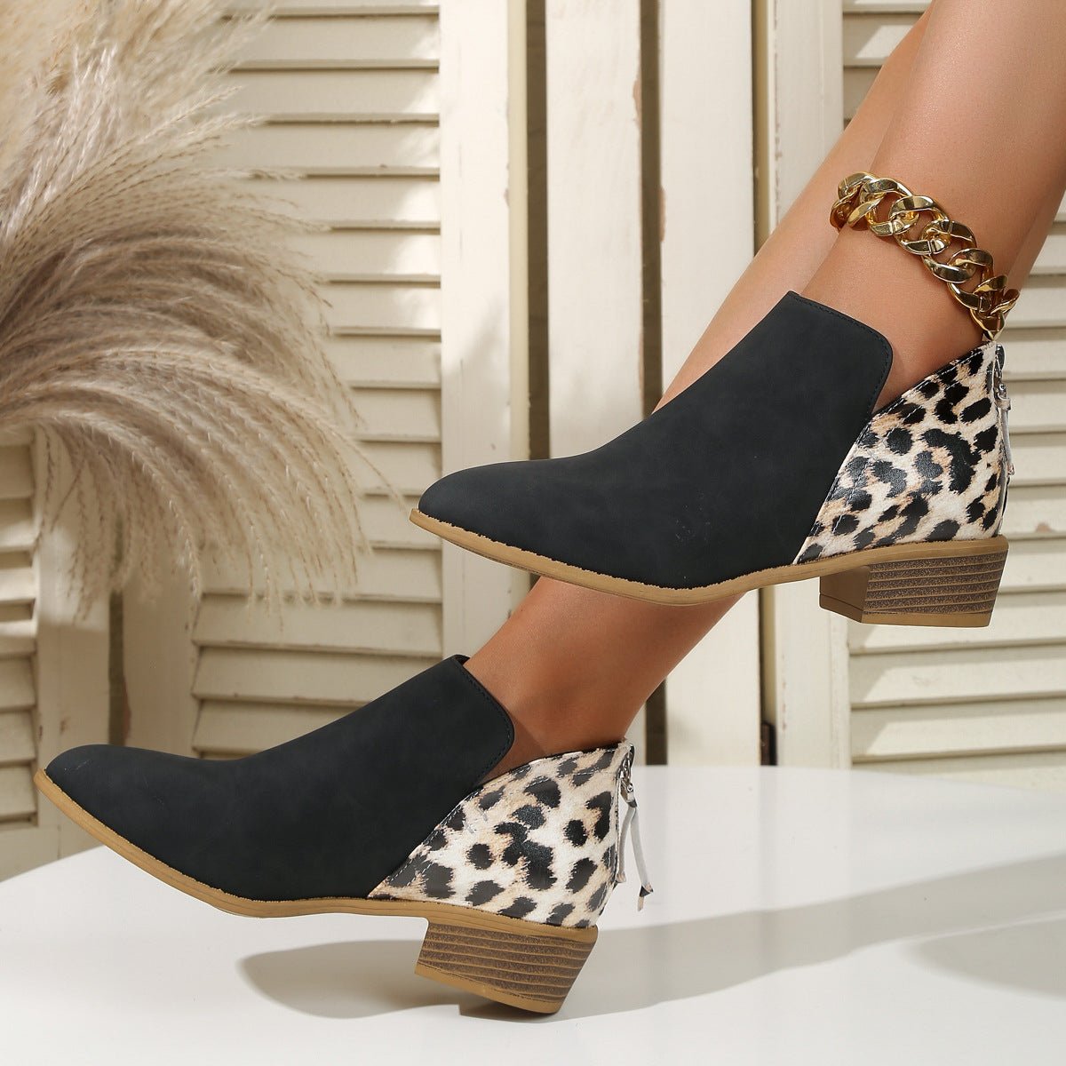 Paola | Animal Print Boots - Ciara & Fiona