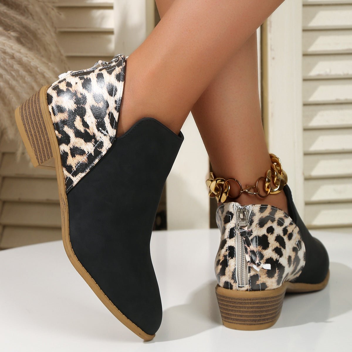 Paola | Animal Print Boots - Ciara & Fiona