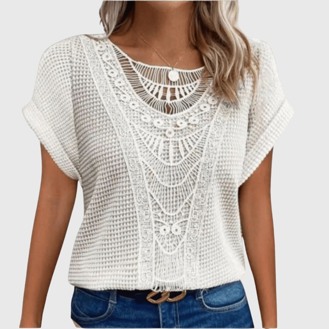 Pearl™ | Elegant Ibiza Style Blouse - Luna Hampton
