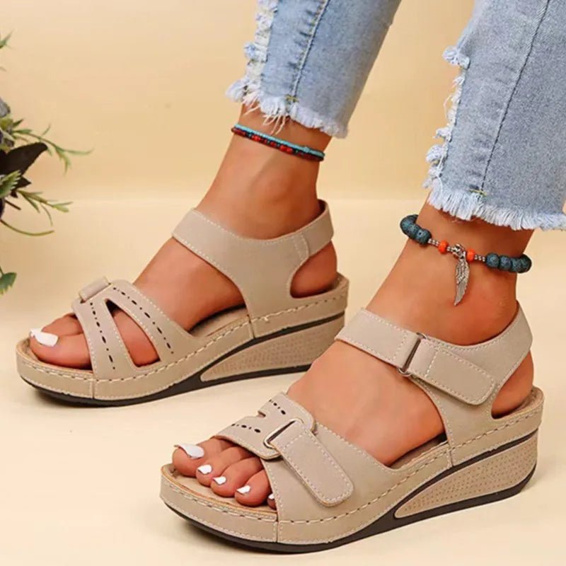 Phanie | Open Toe Orthopedic Sandals - Ciara & Fiona
