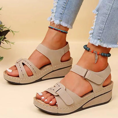 Phanie | Open Toe Orthopedic Sandals - Ciara & Fiona