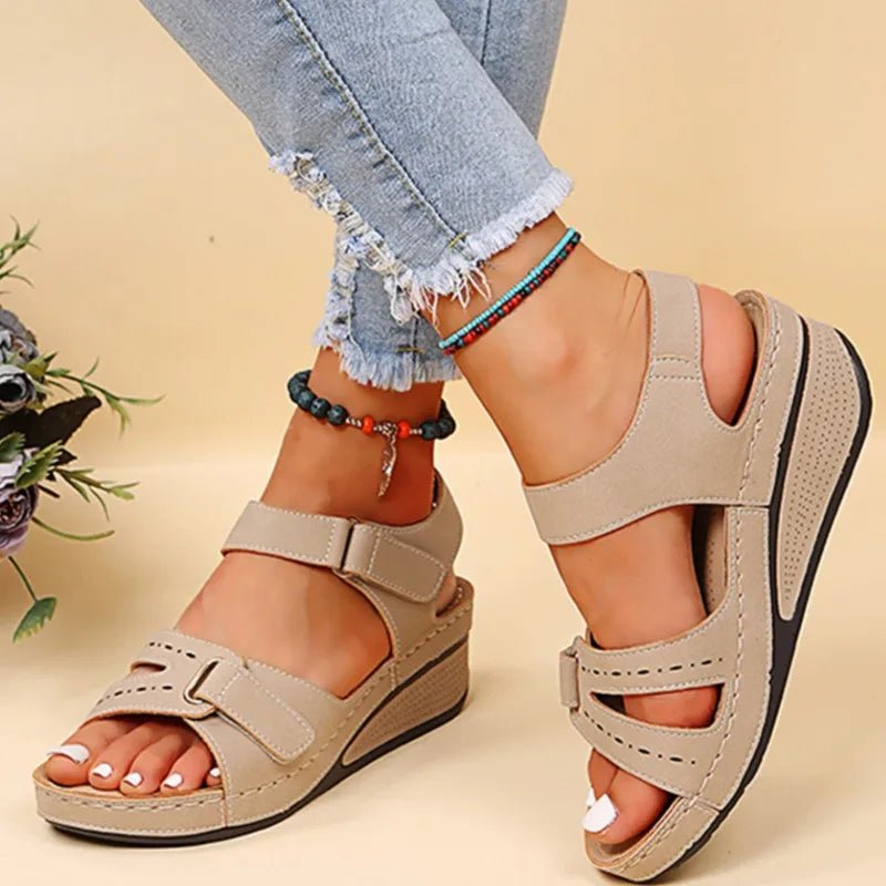 Phanie | Open Toe Orthopedic Sandals - Ciara & Fiona