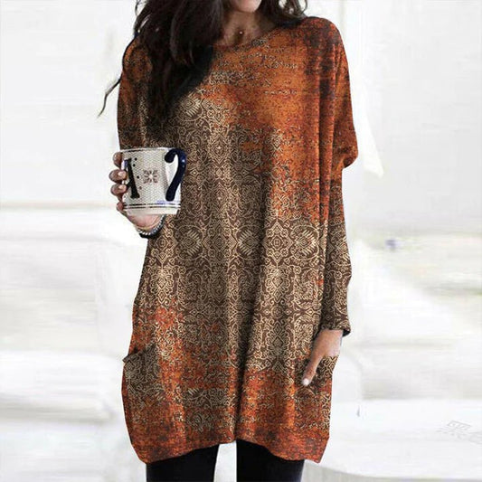 Pia | Boho Tunic Top with Tummy Coverage - Ciara & Fiona