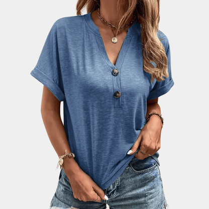 Reapi | Airy Summer V - Neck Top - Ciara & Fiona