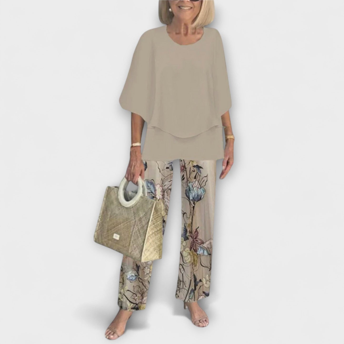 Rosamund - Modern Set with Comfortable Blouse and Pants - Luna Hampton
