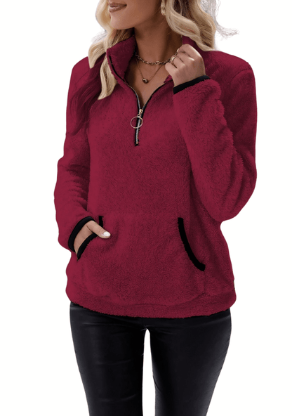 Rosely | Half Zip Borg Fleece - Ciara & Fiona