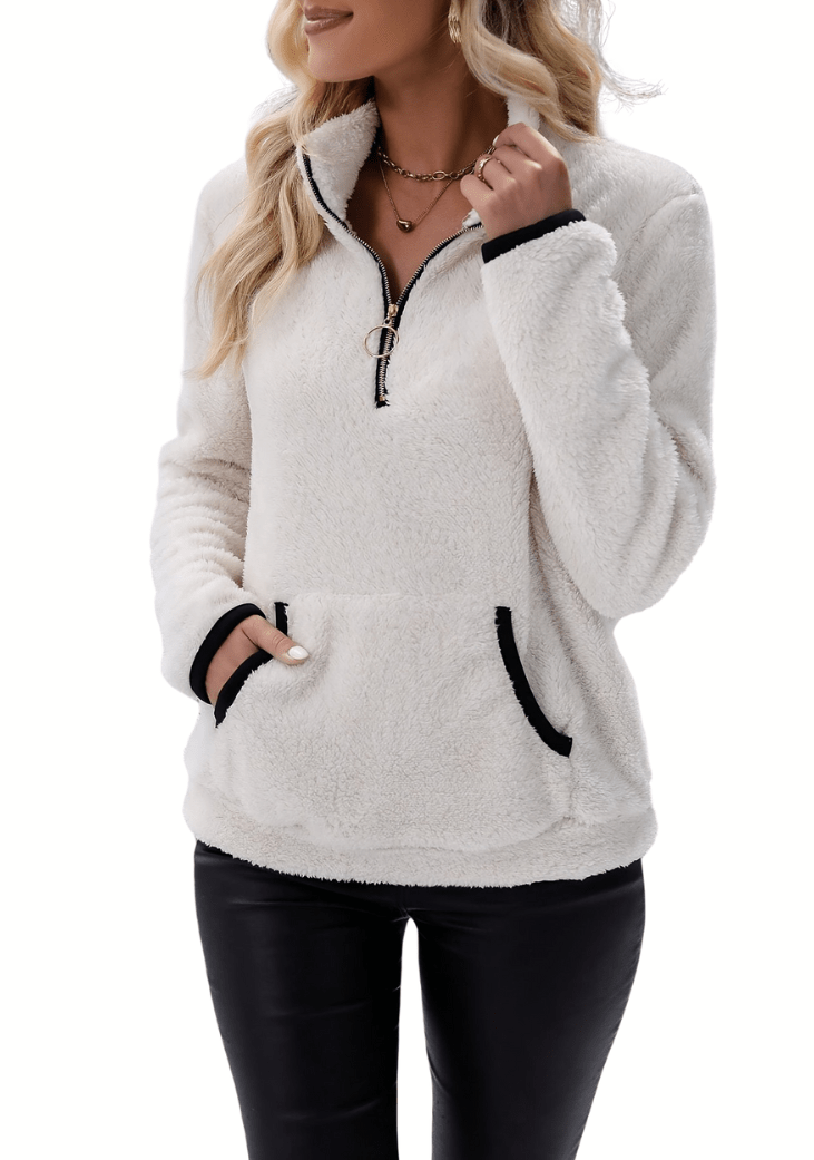 Rosely | Half Zip Borg Fleece - Ciara & Fiona