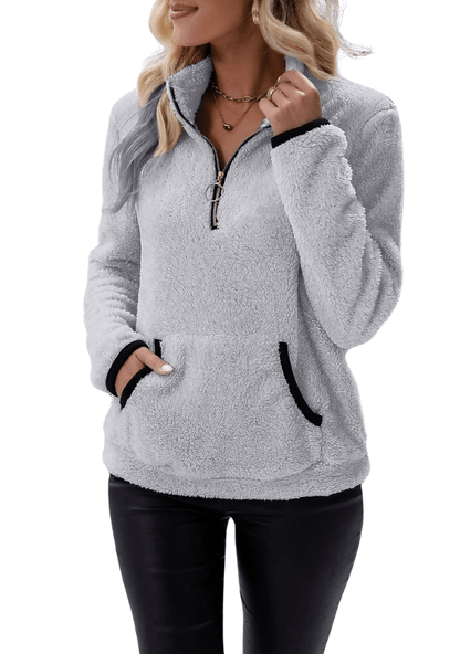 Rosely | Half Zip Borg Fleece - Ciara & Fiona