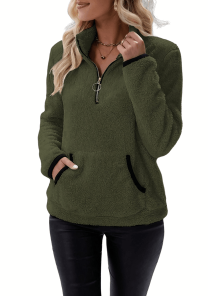 Rosely | Half Zip Borg Fleece - Ciara & Fiona