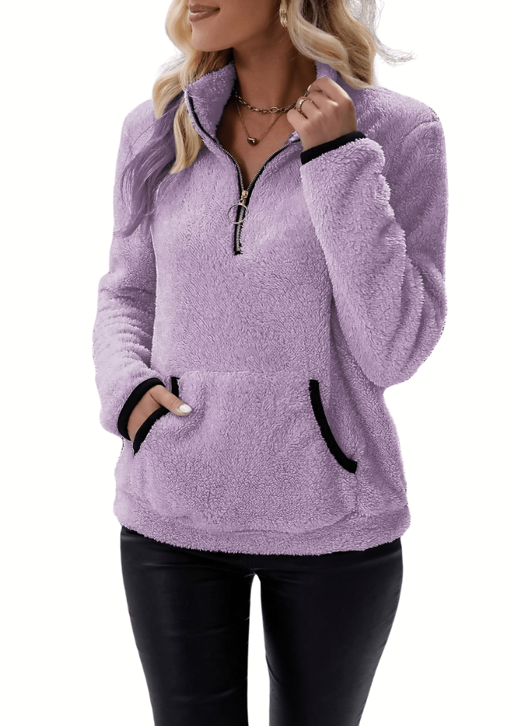 Rosely | Half Zip Borg Fleece - Ciara & Fiona