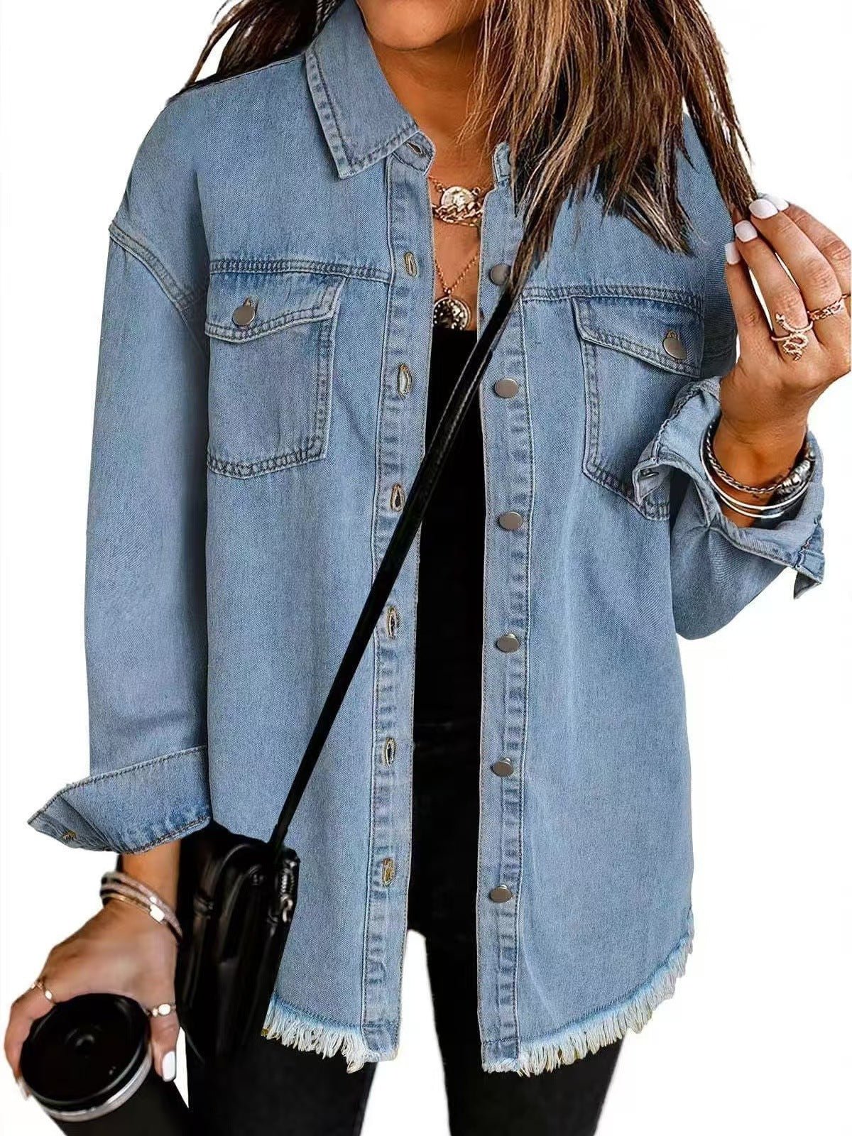 Roxanne | Classic Everyday Denim Jacket - Ciara & Fiona