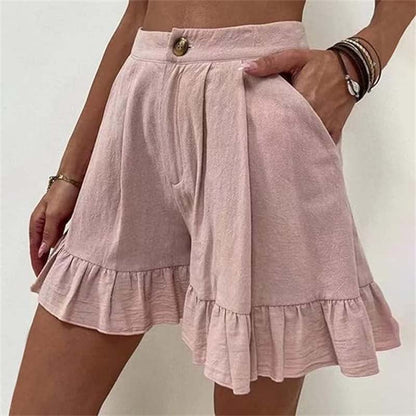 Ruth | Casual Ruffled Shorts - Ciara & Fiona