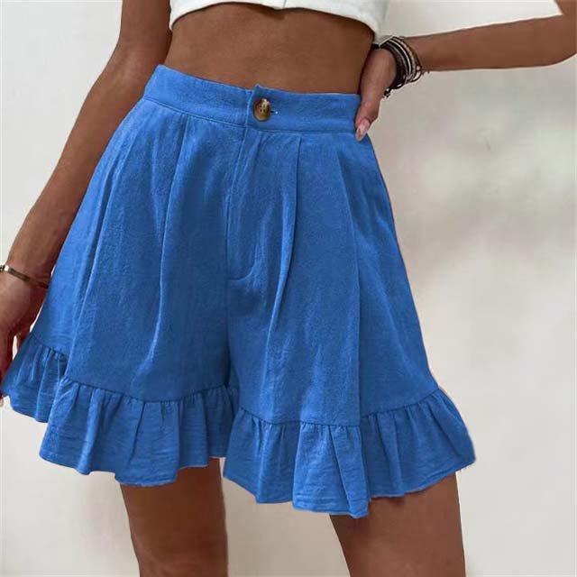 Ruth | Casual Ruffled Shorts - Ciara & Fiona
