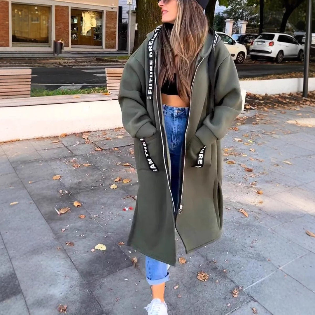 Samantha | Comfortable Oversized Hoodie Coat - Ciara & Fiona