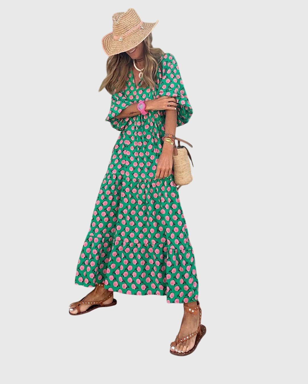 Sarah™ - Boho Maxi Dress - Luna Hampton